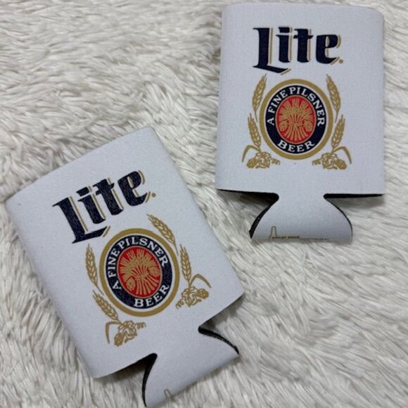 NWOT Set of 2 'Lite A Fine Pilsner Beer' 2014 Miller Brewing Co. Koozies - Picture 2 of 7